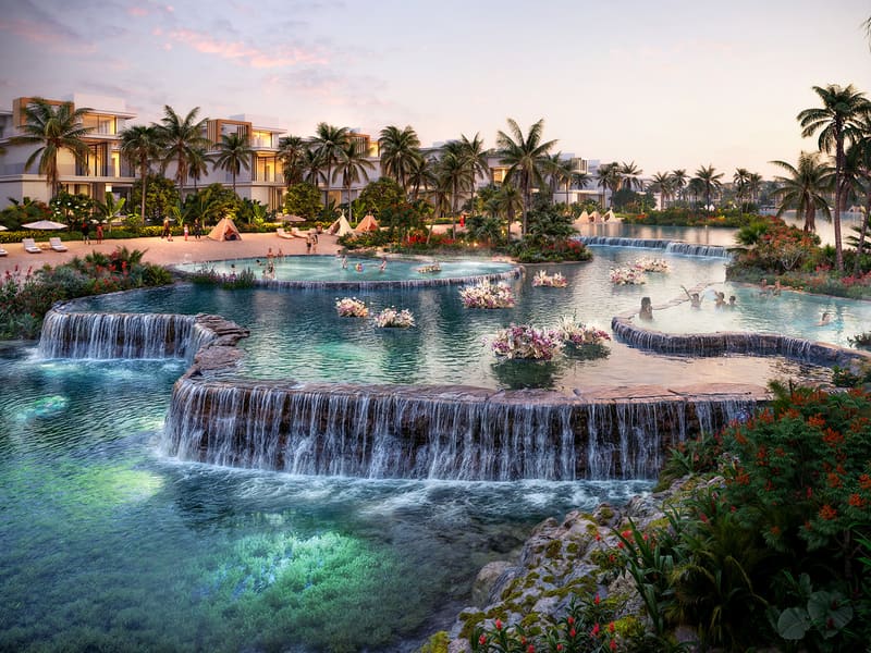DAMAC Islands, the waterfall lagoon